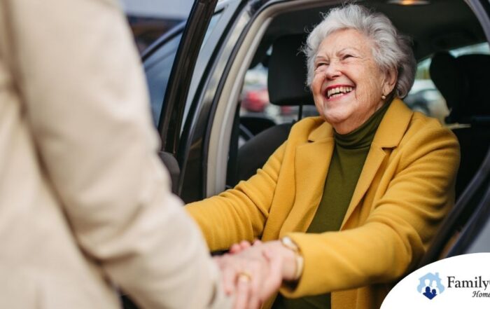 A loved one benefits from senior transportation services.